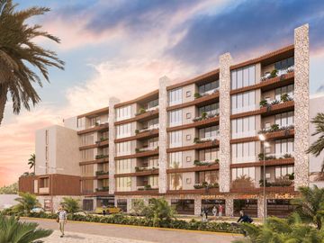 Departamento enCozumel en venta de 2 recamaras con vista al mar