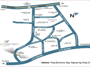 12% Down Payment in 21months Promo! Allegra Garden Place RFO Condo in Bagong Ilog, Pasig City near Rizal Medical Center, Capitol Commons, BGC and East