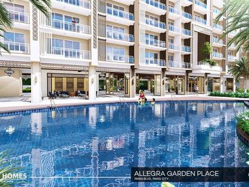 12% Down Payment in 21months Promo! Allegra Garden Place RFO Condo in Bagong Ilog, Pasig City near Rizal Medical Center, Capitol Commons, BGC and East