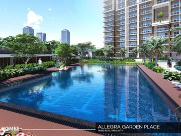 12% Down Payment in 21months Promo! Allegra Garden Place RFO Condo in Bagong Ilog, Pasig City near Rizal Medical Center, Capitol Commons, BGC and East