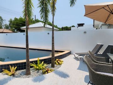 Absolutely! This beautiful villa brand new is the perfect choice Pool villa 350m. to the sea 5,500,000 baht