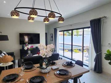 Absolutely! This beautiful villa brand new is the perfect choice Pool villa 350m. to the sea 5,500,000 baht