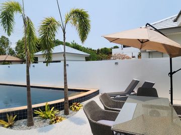 Absolutely! This beautiful villa brand new is the perfect choice Pool villa 350m. to the sea 5,500,000 baht