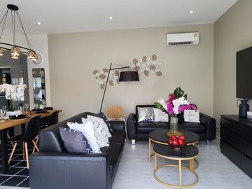 Absolutely! This beautiful villa brand new is the perfect choice Pool villa 350m. to the sea 5,500,000 baht