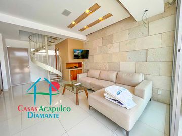 Depa en renta mensual y vacacional. Con club de playa. Vista a las albercas