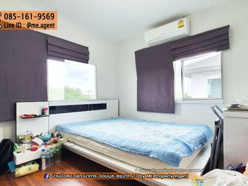 🎉𝐇𝐎𝐓 𝐒𝐀𝐋𝐄 !!! 🎉Single House Prueklada Suvarnabhumi 3bedroom +maid room, near Airport Link Lat Krabang 085-161----- (BV14-50)