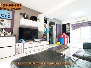 🎉𝐇𝐎𝐓 𝐒𝐀𝐋𝐄 !!! 🎉Single House Prueklada Suvarnabhumi 3bedroom +maid room, near Airport Link Lat Krabang 085-161----- (BV14-50)