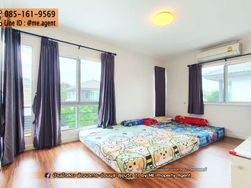 🎉𝐇𝐎𝐓 𝐒𝐀𝐋𝐄 !!! 🎉Single House Prueklada Suvarnabhumi 3bedroom +maid room, near Airport Link Lat Krabang 085-161----- (BV14-50)