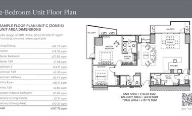 Westin Condo Living at the Heart of Ortigas Business District 2 bedroom