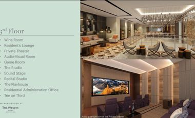 Westin Condo Living at the Heart of Ortigas Business District 2 bedroom