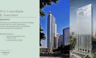 Westin Condo Living at the Heart of Ortigas Business District 2 bedroom