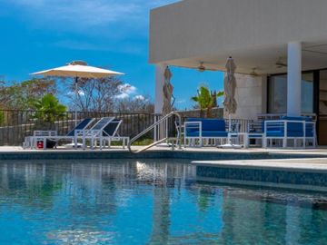 Departamento con vista al mar, alberca infinity y area de asador, spa y gimnasio, venta en Cabo San Lucas.