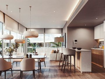 Condominio 4 albercas, area para niños, Pet zone, gimnasio, casa club, restaurante, terraza bar, concierge y mas, en venta Playacar, Playa del Carmen