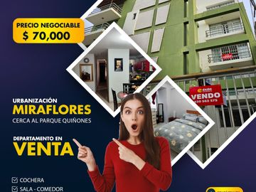 VENDO DEPARTAMENTO CERCA AL PARQUE QUIÑONES, CASTILLA
