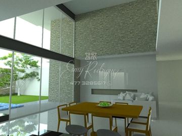 CASA EN VENTA, LA CAMPIÑA, NUEVA, ALBERCA, 3 REC CON BAÑO, COCHERA TECHADA, ENTREGA EN MAYO