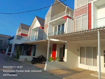 Rumah Bekasi Syariah Pondok Melati 3 KT 2 KM Jatiasih Dekat Tol Jatibening 2 Lantai Murah