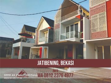 Rumah Bekasi Syariah Pondok Melati 3 KT 2 KM Jatiasih Dekat Tol Jatibening 2 Lantai Murah