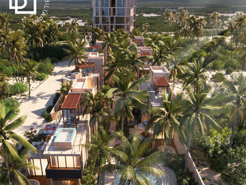 Departamentos en venta en a pie de playa Telchac
