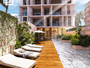 Departamentos en venta en a pie de playa Telchac