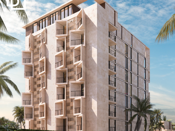 Departamentos en venta en a pie de playa Telchac