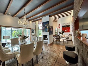 CASA DE CAMPO CON  PISCINA Y LINDA ARQUITECTURA 🔆🏡