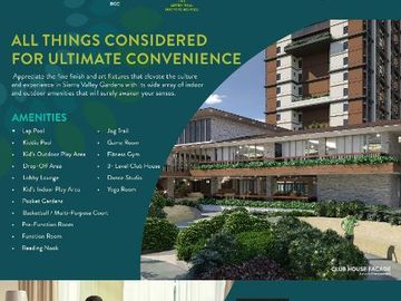 Condo for Sale 2Bedroom in Sierra Valley Garden along Ortigas Ext.near Valley Golf