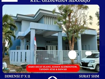 Rumah Puri Surya Jaya Valencia Gedangan Sidoarjo 2 lantai Hook SHM Luas Terawat