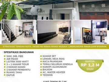 Rumah Dijual di Kota Palembang Dekat Social Market, Palembang Indah Mall
