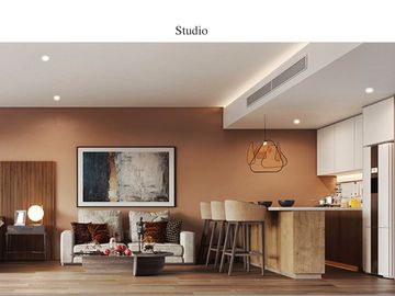 Estudio de lujo en venta en Playacar, 4 albercas, area para niños, Pet zone, gimnasio, casa club, restaurante, terraza bar, concierge y mas, Playa del