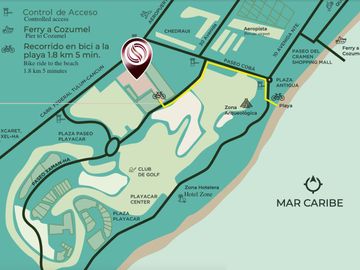 Estudio de lujo en venta en Playacar, 4 albercas, area para niños, Pet zone, gimnasio, casa club, restaurante, terraza bar, concierge y mas, Playa del