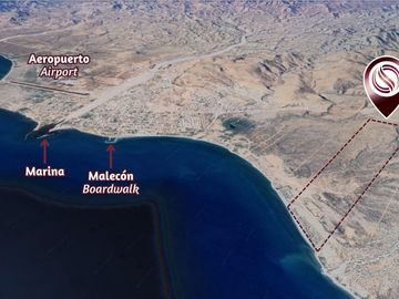 Terreno de uso mixto frente al mar, en venta Loreto Baja California Sur.