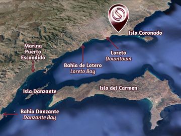 Terreno de uso mixto frente al mar, en venta Loreto Baja California Sur.
