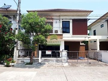 หมู่บ้านเดอะพาร์ค 2 บางกระเจ้า สมุทรสาคร ขายด่วน บ้านแฝด 2 ชั้น เนื้อที่ 39.90 ตร.ว ทำเลดี การเดินทางสะดวก