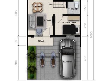 Siap Huni Rumah 2 Lantai Area Cilodong 5 Menit Jalan Raya Bogor