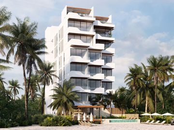 Departamento frente al mar, alberca común, Rooftop, pre-construcción, Telchac, Yucatán