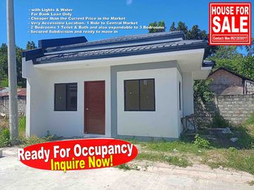 Ready For Occupancy Unit in Mansilingan. Very Near the Road.