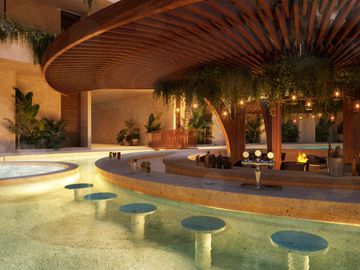 Departamento en tulum en venta de 1 habitación con roof garden