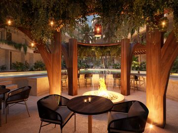 Departamento en tulum en venta de 1 habitación con roof garden