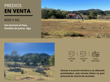 PREDIO EN VENTA EN OMITLÁN