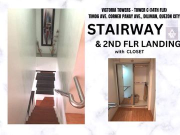 FOR SALE FURNISHED 2 BEDROOMS CONDO UNIT IN VICTORIA TOWERS, DILIMAN, QUEZON CITY