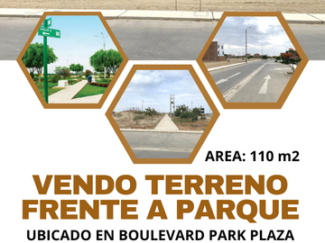 VENDO TERRENO EN BOULEVARD FRENTE A PARQUE