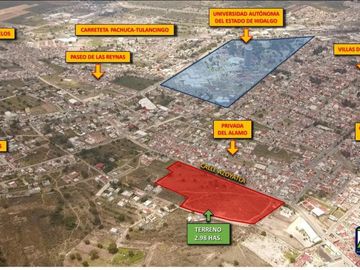 #terreno de 3 Hectáreas Detrás de La Universidad Autónoma del Estado de Hidalgo