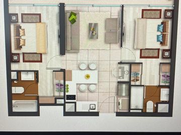 SE VENDE 2 DORMITORIOS 2 BAÑOS,  SECTOR PONIENTE  DE VIÑA DEL MAR