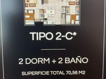 SE VENDE 2 DORMITORIOS 2 BAÑOS,  SECTOR PONIENTE  DE VIÑA DEL MAR