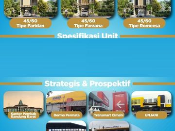 Rumah Arsy Cilame Ngamprah, Baru 2/1 LANTAI Mewah Murah Dekat Kota Cimahi, Bandung Barat Jual Dijual