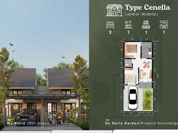 Jual Rumah booking unit hanya 1 jt sampai acc kpr angsuran promo 1jt an di De naila Garden Gresik