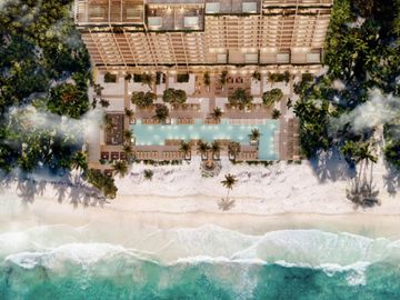 Departamento frente al mar con balcón, Kids pool, ludoteca, en Telchac, venta, Merida.