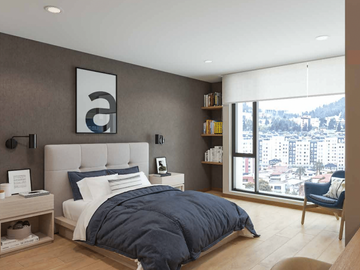 503 Comodidad, Cercanía y Tranquilidad. Estudio con Parqueadero y Vista en Avenida de Los Shyris 34,56 m