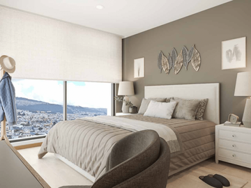 503 Comodidad, Cercanía y Tranquilidad. Estudio con Parqueadero y Vista en Avenida de Los Shyris 34,56 m