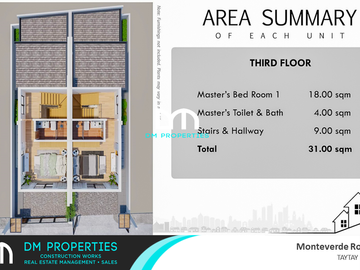 For Sale: Brand New Duplex House in Monteverde Royale, Taytay Rizal